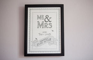 Happily Ever After’ Framed Picture