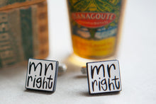 ‘Mr Right’ Ceramic Cufflinks