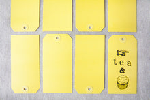 Set of 25 Sunshine Yellow Luggage Tags