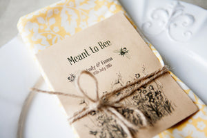 Meant to Bee' Personalised Seed Packet Favour