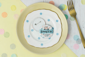 Baby Shower Badge Or Pocket Mirror Party Favour