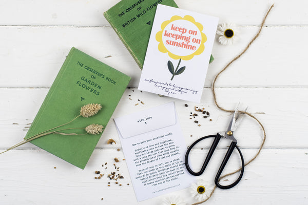 Keep On Keeping On Single Personalised Sunflower Seed Packet