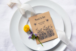 Meant to Bee Wildflower Seed Packet Favours