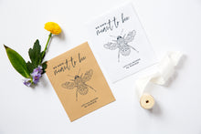 Floral Bee Wildflower Seed Wedding Favours