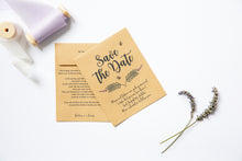 Save The Date Lavender Seed Packets