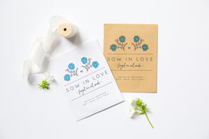 Sow In Love Forget Me Not Seed Packet Favours