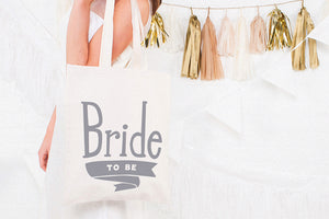 Bride to Be' Canvas Tote Bag