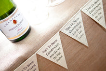String of Wordy Paper Bunting