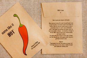 Some Like it Hot' Personalised Seed Packet Favour