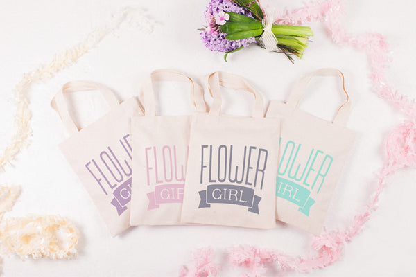 Flower Girl' Mini Canvas Tote Bag