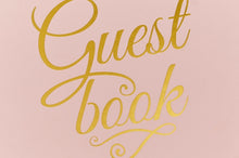 Gold-Foiled Pastel Pink Guest Book