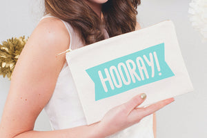 Hooray' Canvas Pouch