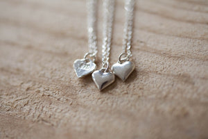 Thank You' Heart Sterling Silver Necklace