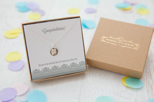 Bridesmaid's Initial Sterling Silver Necklace
