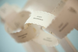 Just Married' Paper Chain