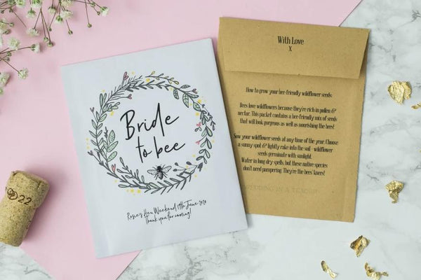 ‘Bride To Bee’ Hen Party Seed Packet Favour