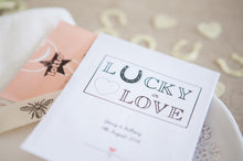 ‘Lucky in Love’ Personalised Lottery Ticket Holder