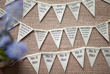 String of Tiny Paper Bunting