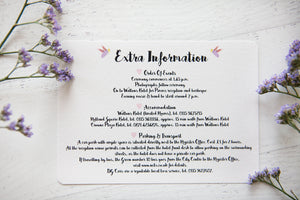 Butterfly and Bee Wedding Stationery