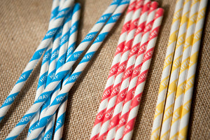 Set of 25 Celebration Paper Straws